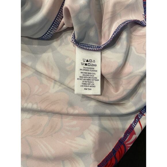 Sigrid Olsen Full Zip Activewear Jacket Floral Size Lg NWT UPF 50 Thumb Hole - Picture 6 of 9